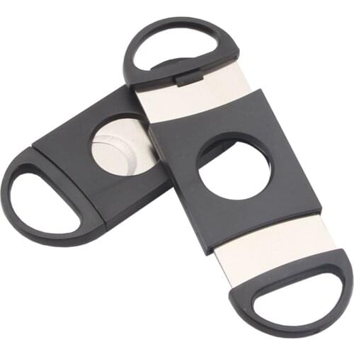GALINER Stainless Steel Cigar Cutter Pocket Metal Double Blade Tobacco Cutting Cigar Cut For Cohiba Cutter Portable