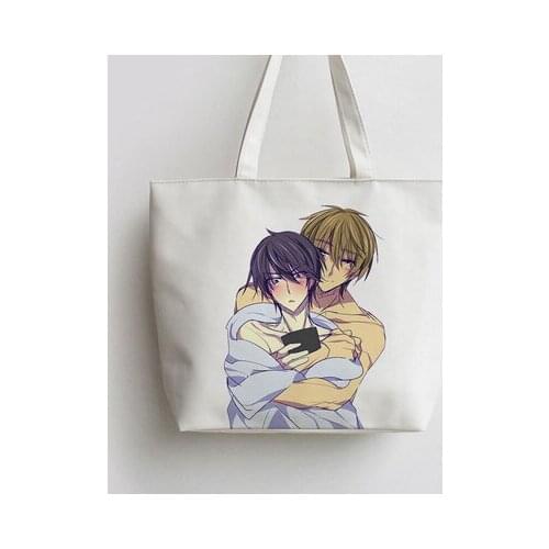 The Most Huggable Has Threatened Me Handbags Anime Bags Cartoon Canvas unisex Student Shoulder Bag