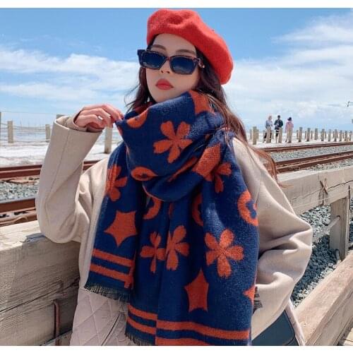 2021 new arrival scarf women winter female shawls long classic women scarf warm women scarf korea style