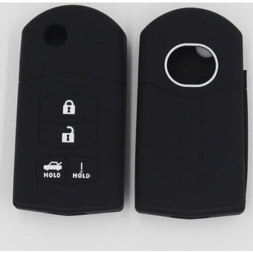 Silicone Car Remote Key Case Cover for For Mazda 3 Alexa CX4 CX5 CX8 2019 2020 3Button Smart Remote Car Key