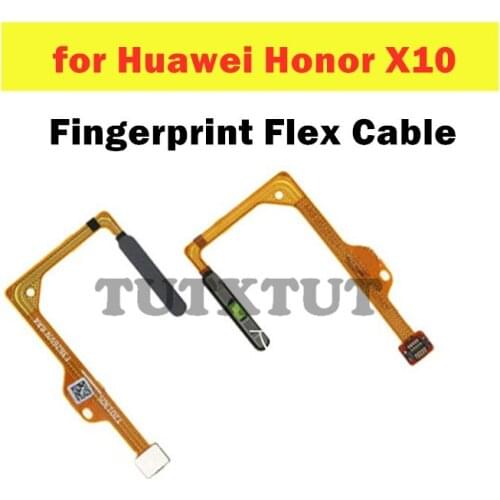 For Huawei Honor X10 Fingerprint Sensor Scanner Connector Home Button Key Touch ID Flex Cable Repair Spare Parts Test QC