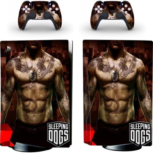 Man Style PS5 Disc Edition Skin Sticker for Playstation 5 Console & 2 Controllers Decal Vinyl Protective Skins Style 1