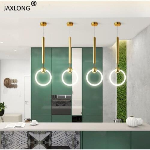 Nordic Style Restaurant Minimalist LED Pendant Lamp Loft Creative Hanging Lamp Bedroom Bedside Pendant Lights Modern Lighting
