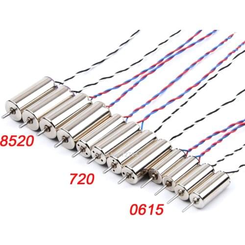 4pcs/Lot 0615 / 720 / 8520 Coreless Motor DC3.7V / DC3.8V for FPV Micro Indoor Helicopter Airplane Robotic DIY Micro Tiny