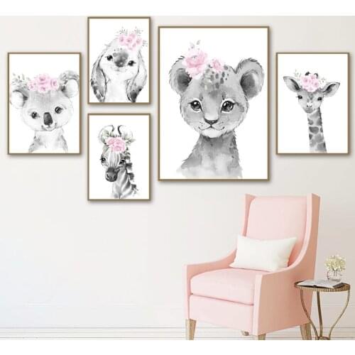 5D DIY Diamond Embroidery Animals Tiger Lion Giraffe Art Diamond Painting Wall Pictures Mosaic For Kids Room Gift Decoration