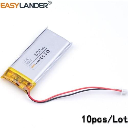 602248 10pcs 3.7V 620mAh Rechargeable Li-Polymer Li-ion Battery For Mp3 camera phone GPS PSP062248