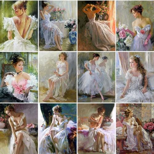 5D Diamond Painting portrait women icon diamond embroidery Diamonds Picture Full Square Drill Diamond embroidery by photo girls