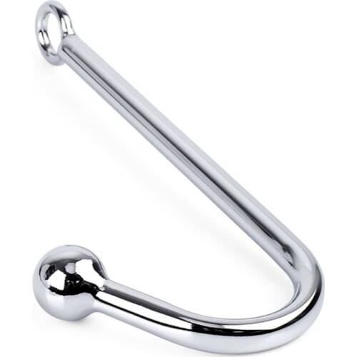 Stainless Steel Anal Hook Hole Metal Butt Plug Putty Slave Prostate Massager Adult Sex Toy