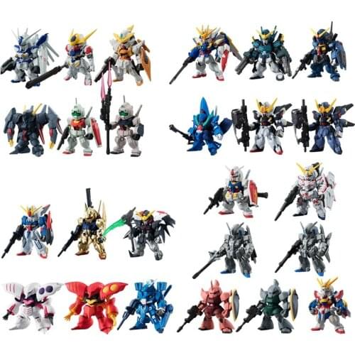 Bandai Genuine GUNDAM CONVERGE CANDY TOY Kyriotetes Hi-v-Gundam GM Striker Zeta Gundam Hyaku Shiki Action Figure Model Toys