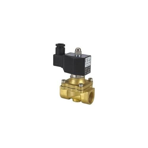 Free Shipping 5PCS/Lot DC12v 1" NC 2-way Brass Solenoid Valve Air Water DIN Coil IP67