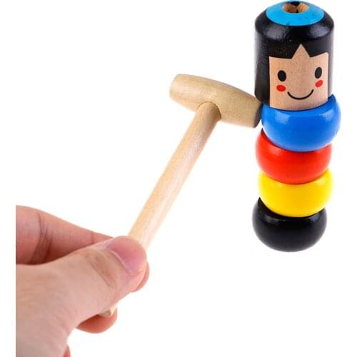 Immortal Daruma Unbreakable Wooden Man Magic Toy Magic Tricks Close Up Stage Magic Magic wooden man Props Fun Toy Accessory