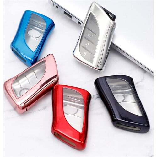 360° Protection TPU Car Key Case For LEXUS Key Cover Anti-wear Transparent Key Shell For LEXUS IS ES GS GX LS500H NX RX LX LC RC