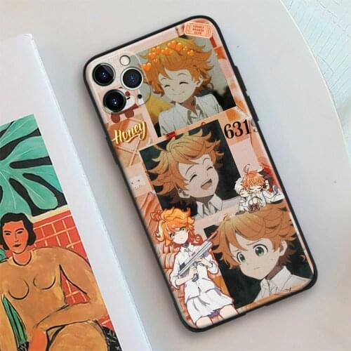 Emma The Promised Neverland Anime Glass Soft Silicone Phone Case FOR IPhone SE 6 7 8 Plus X XR XS 11 12 Mini Pro Max Cover Shell