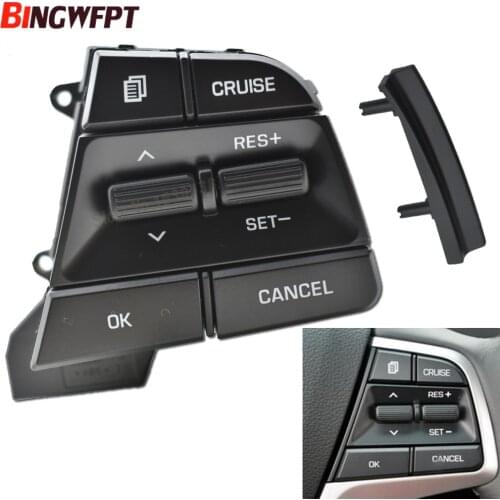For Hyundai Movable Collar Solaris elantra 1.6L Cruise Control Multifunction Steering Wheel Button Switch car accessories