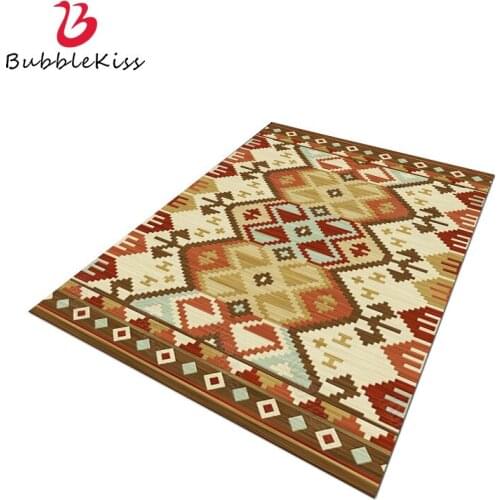 Bubble Kiss Ethnic Style Carpets For Living Room Bohemia Rug Printing Home Retro Door Mat Rugs Bedroom Decor Customized Area Rug