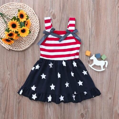 Summer Baby Girl Printing Dress New Style Sleeveless Dress Childrens Clothing 2021 Hot Sale