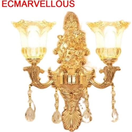 Luminaria Coiffeuse Avec Miroir Vanity Indoor Modern Crystal Luminaire Wandlamp Light For Home Aplique Luz Pared Wall Lamp