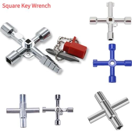 Universal Triangle Square Key Wrench Plumber Keys for Gas Electric Meter Cabinet Plumber Keys