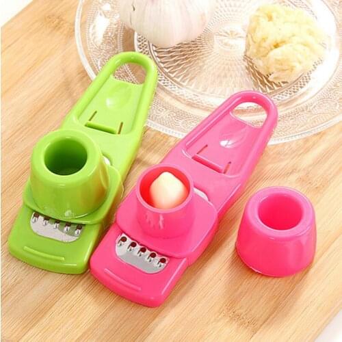 Multifunctional Ginger Garlic Press Grinding Grater Planer Slicer Mini Cutter Kitchen Cooking Gadgets LX4237