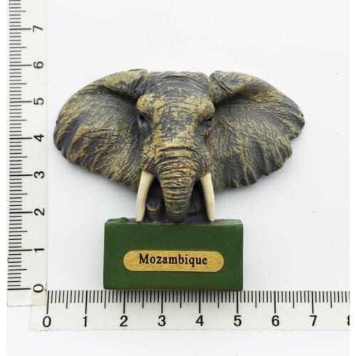 Mozambique)Fridge Magnet Creative Travel Commemorate Crafts 3D Ornaments Magnetism Resin Material Refrigerator Stickers