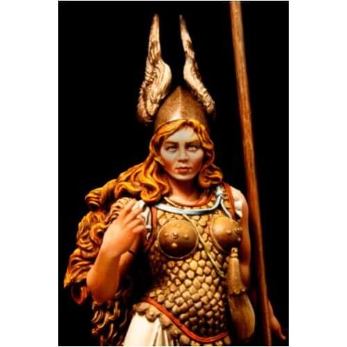 New Unassembled 1/24 75mm dark Ages & Medieval girl soldier 75mm Resin Kit DIY Toys Unpainted resin model