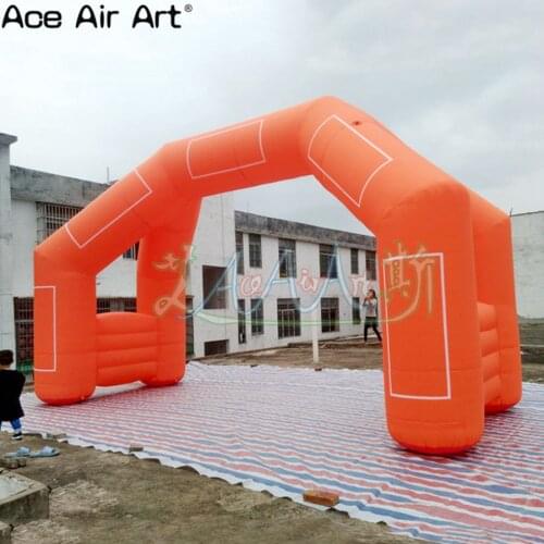 Customize vaious colors four legs inflatable arch with sticker box and removable logo for race and advertising