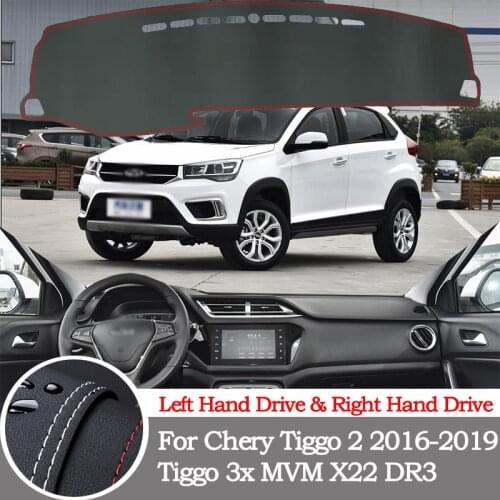 High-quality leather instrument panel light-proof pad for Chery Tiggo 2 2016 2017 2018 2019 Tiggo 3x MVM X22 DR3 car accessories