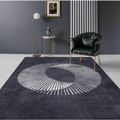 Nordic Minimalist Style Area Rugs Geometric Striped Kids Bedroom Play Tent Carpet Living Room Corridor Bathroom Kitchen Door Mat