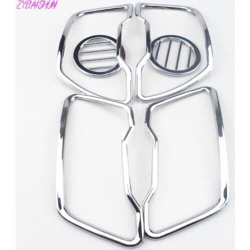 The new 6 pcs. ABS Chrome Interior Air Conditioning Vent Finishing Air Outlet Cover for 2011-2015 Kia sportage R