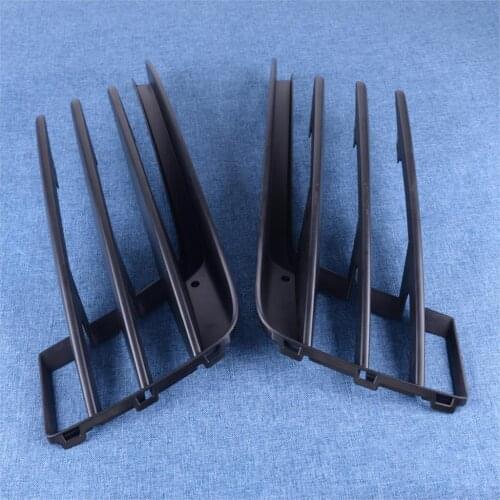 DWCX 1Pair Front Left Right Side Bumper Grille Mesh Bottom Fog Lamps Light Bezel Trim Frame Panel 5G0853666E fit for VW Golf GTI