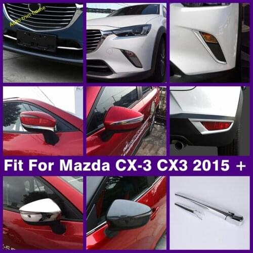 Lapetus Front Bumper Air-inlet Grille Grill Bottom Mouldings Panel Cover Trim Fit For Mazda CX-3 CX3 2016 - 2019 ABS Chrome Red