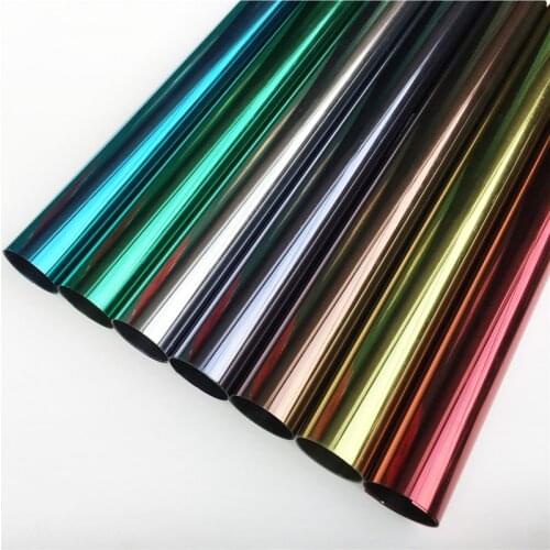 Window Privacy Film Sun Blocking Mirror Reflective Tint One Way Heat Control Vinyl Anti UV Window Sticker for Home and Office