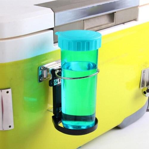 Water Cup Holder Folding Fishing Box Chair Water Cup Rack Cage Teacup Holder for Outdoor Sports Water Bottle Bracket