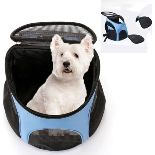 Out Double Shoulder Portable Travel Backpack Pet Dog Carrier Bag Foldable Pet Carrier Cat Outdoor Travel Backpack Pet Supplies
