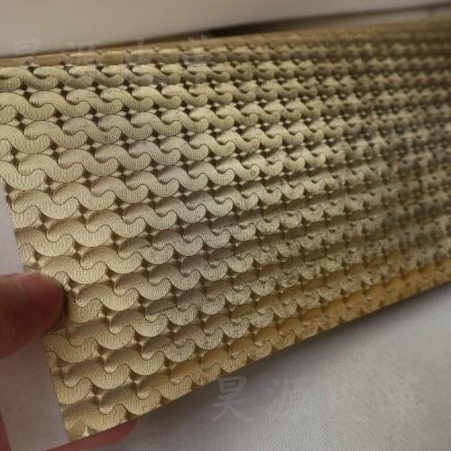 Synthetic PU Metal Ascaris minor embossed metallic decorative leather material