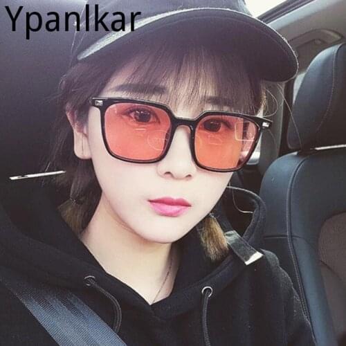 New Square sunglasses Tinted Color Lens Men Vintage Shaped Sun Glasses Female Eyewear Blue Sunglasses Brand Designe UV400