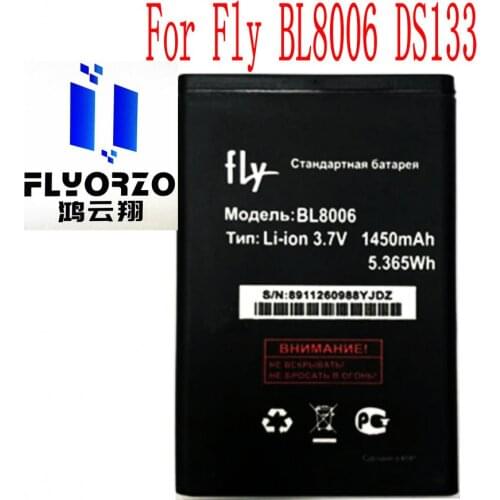 Brand new High Quality 1450mAh BL8006 Battery For Fly BL8006 DS133 Mobile Phone