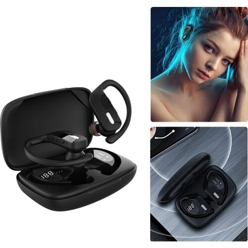 T17 TWS Wireless Headphones Bluetooth Earphone Waterproof Sport Earbuds Gaming Headset LED Power Display Music Earphone With Mic
