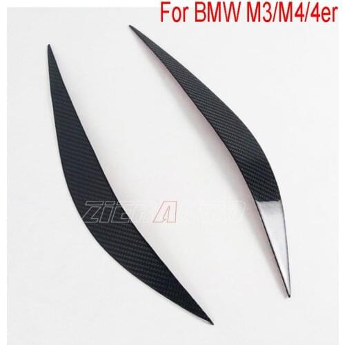 Carbon Fiber Eyelid for BMW M3 M4 F80 F82 F83 F32 F33 F36 Headlights Carbon Style Sticker
