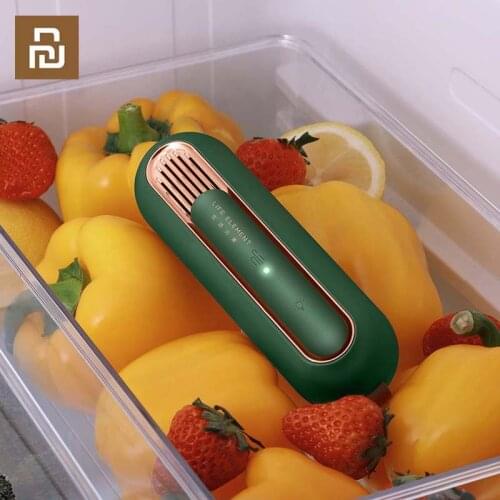 LIFE ELEMENT Mini Ozone Air Purifier Refrigerator Deodorizer Sterilization Fruits Vegetables Keep Fresh O3 Generator USB Charge