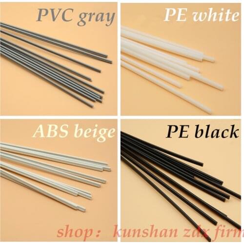 4 kinds of PP/ABS/PE/PVC material plastic welding rod car/pipe/plastic sheet welding of grey/white/black/beige 20pcs