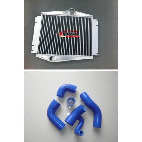 41MM Alu Turbo Intercooler + hose for Volvo 850 series S70 V70 C70 P80/LS/LW T-5/T-5R R GLT Turbo 1998-2005 99 00 01 02 03 04