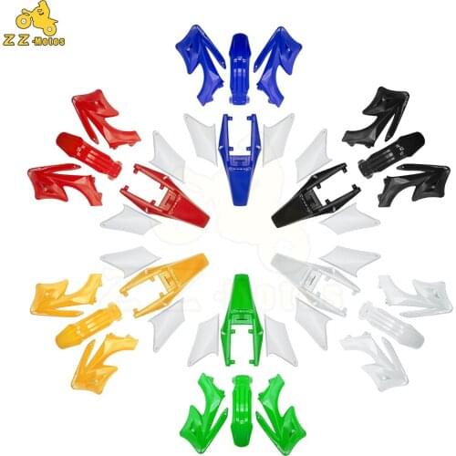 6 Pieces / Set Motorcycle Plastic Fairing Kit Accessories For Honda CRF XR 50 125CC Motorcycle Body Accessories