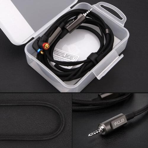 Fidue 2.5mm Balance Headphone Jack To MMCC Cable,8 Core Low Resistance Upgrade Line,Rhodium-Plated Plug