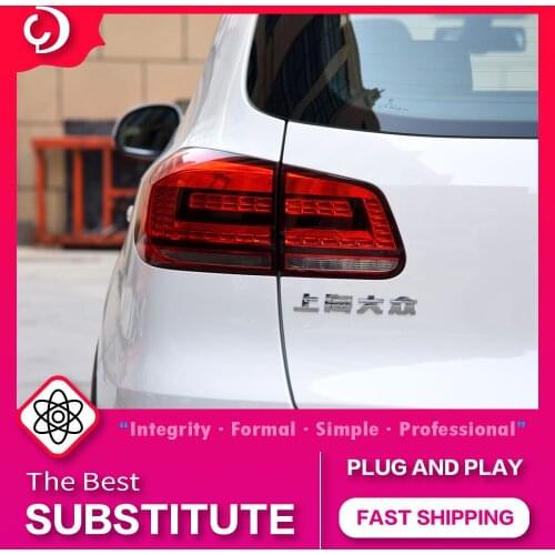 AKD Car Styling Taillights for VW Tiguan 2013 LED Tail Light DRL Tail Lamp Turn Signal Rear Reverse Brake