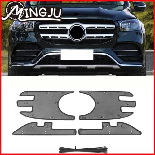 For Mercedes-Benz GLS X167 2020 2021 Car Accessories Grille Insert Net Anti-insect Dust Garbage Proof Stainless Inner Cover Mesh