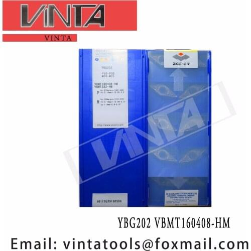 Free shipping high quality 10pcs/lots YBG202 YBC152 YBC252 YBC351 YBD152 YBC251 VBMT160408-HM cnc carbide turning inserts