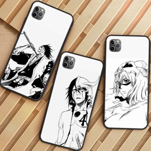 Anime Bleach Black and White Phone Case for iPhone 11 12 pro MINI XS MAX 8 7 6 6S Plus X 5S SE 2020 XR