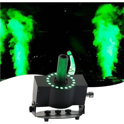 Free Shipping Disco Smoke Machine 18*3w RGB 3IN1 Led Special Effect Co2 Jet Machine Led Dmx 512 Co2 Column Jet Cryo Fog