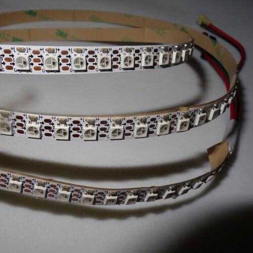 Addressable 1m 144LEDs/m DC5V WS2812B-Mini-3535 led pixel strip,NON-waterproof,with 144pixels/M;WHITE PCB
